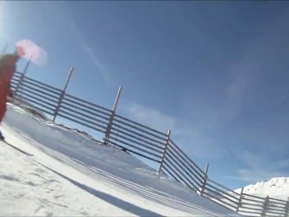 Caméra embarquée Ski Les Arcs Janvier 2011