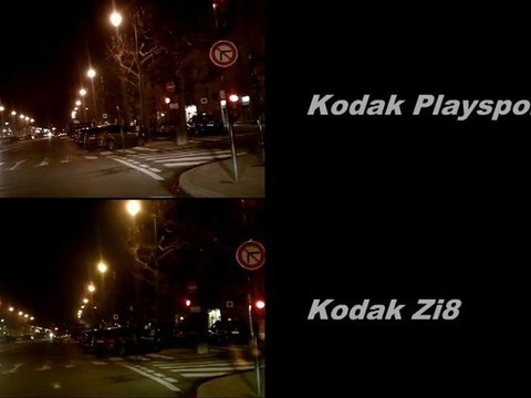 Test camcorder Kodak Zi8 vs Kodak Playsport : side by side