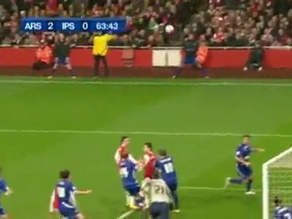 Carling Cup Arsenal 3-0 Ipswich 25 Jan-2011