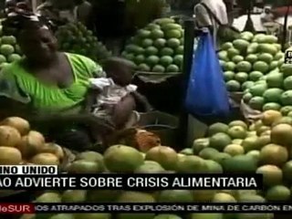 FAO advierte sobre crisis alimentaria