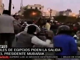 Miles de egipcios piden la salida del presidente Mubarak