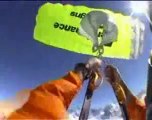 Freestyle snowboard basejump