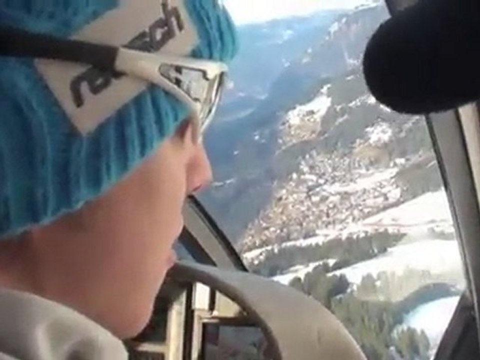 World Cup Ski - Helicopter ride with Carlo Janka in Wengen after the Lauberhorn