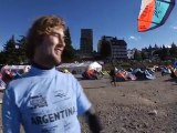 PKRA Argentina Day 1 - Kiteboarding in Patagonia - Course Racing and Freestyle 2010