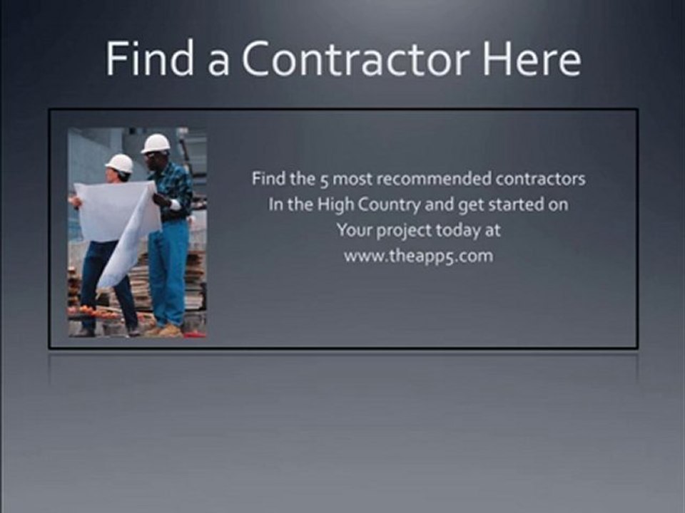 Boone NC Contractor, Boone General Contractor, Boone NC Bui