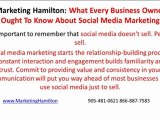 Marketing Hamilton - Benefits of Using Social Media Marketi