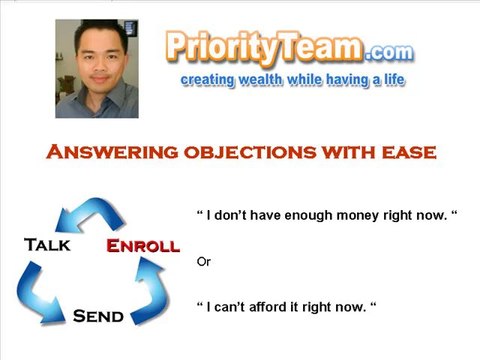 MLM objections - I don't have enough money right now