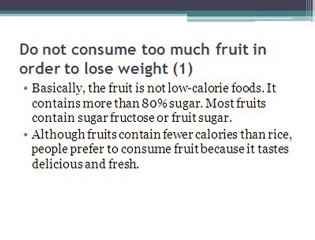 Food Consumption and Diet Tips