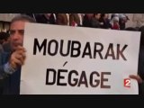 Le peuple égyptien affronte Moubarak