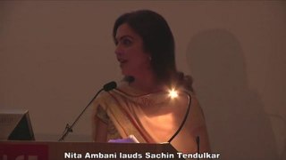 Nita Ambani acclaims Sachin Tendulkar