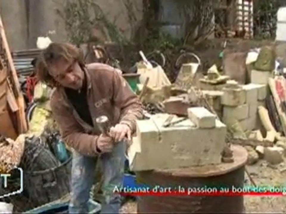 Loïc Briand, tailleur de pierres (Apremont)