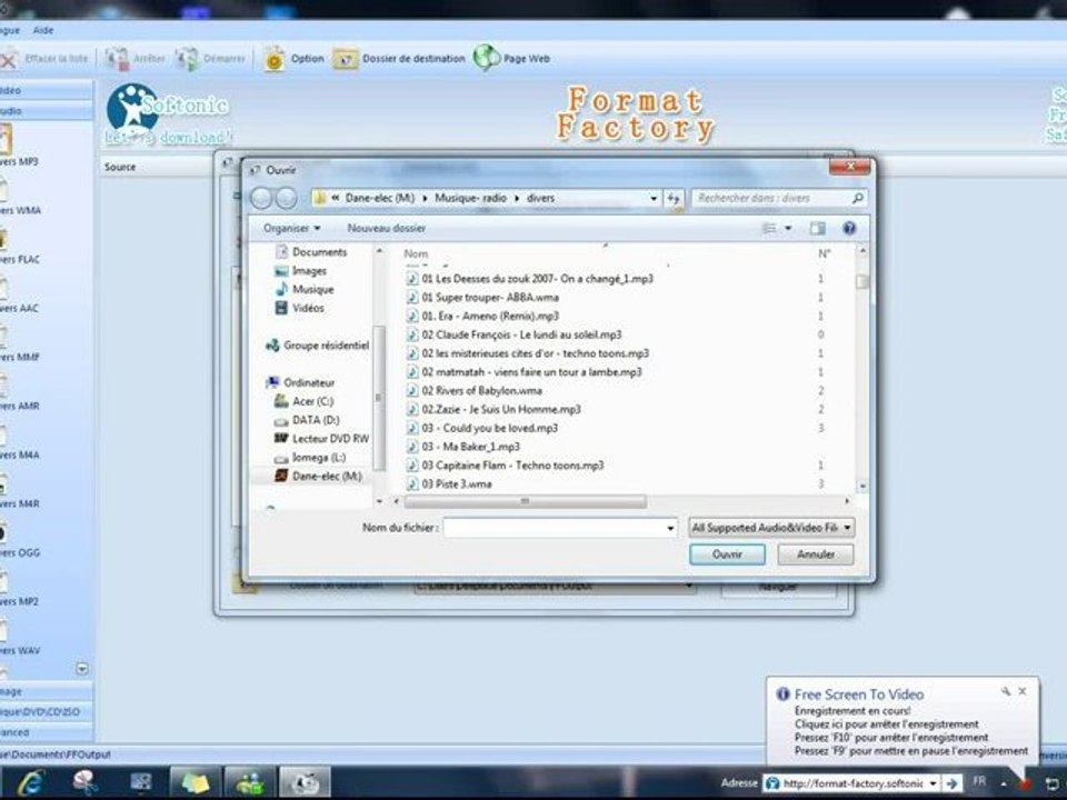 Convertir des fichiers avec Format Factory, par Neetch