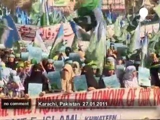 Pro-Blasphemy laws demonstration in Pakistan - no comment