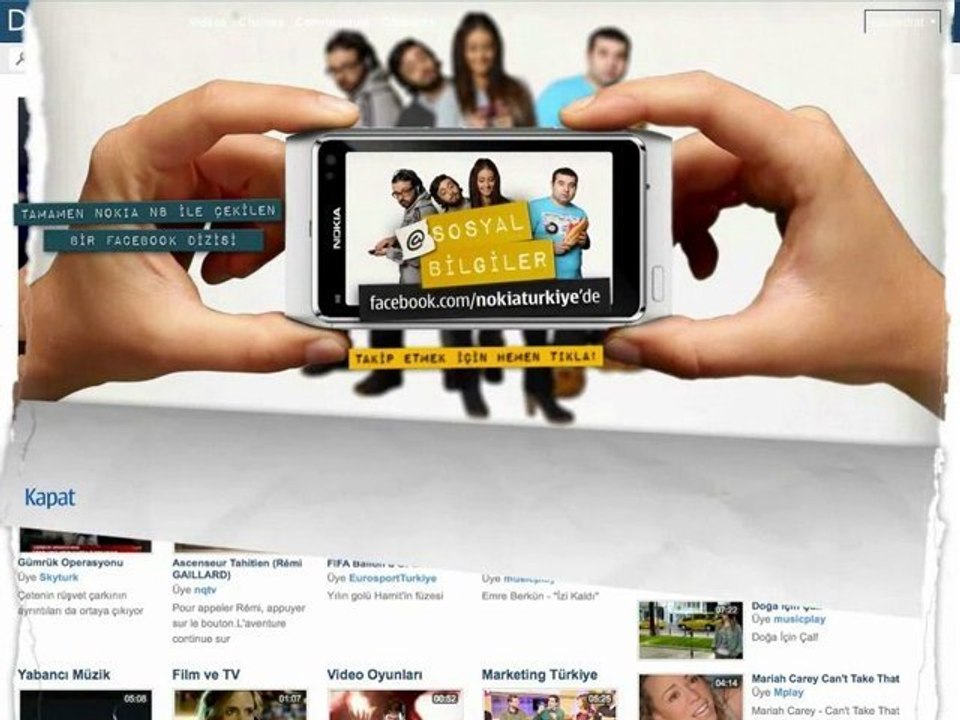 Nokia N8 floating ad - Turkey