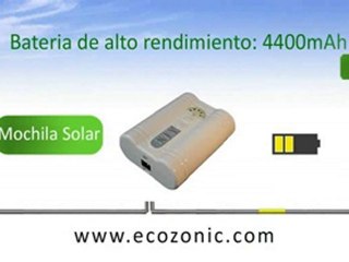 Mochila solar,  Maletin solar,  Riñonera solar