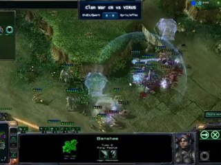 Clan War Sc2F effecto & Xyris vs Didzz & Qwerty 2vs2 replay