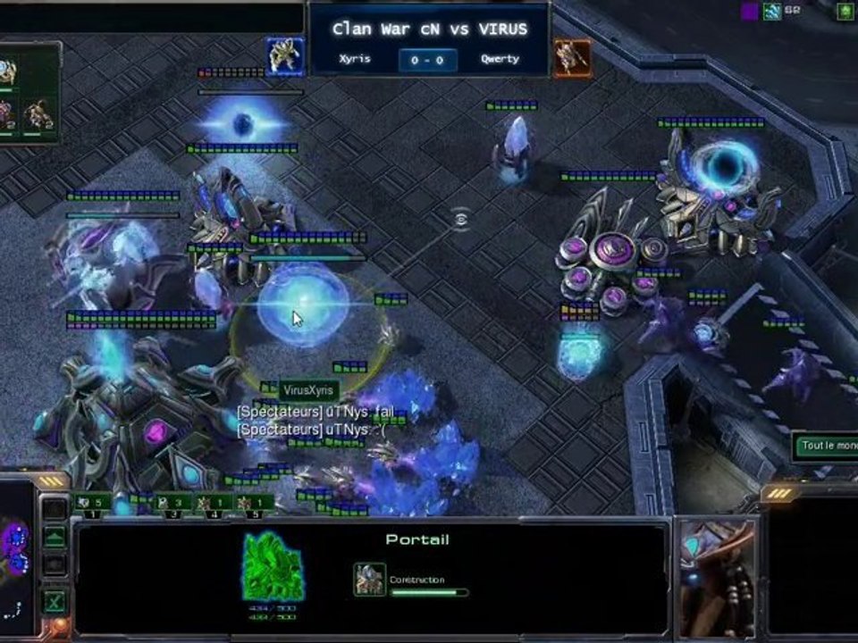 Clan War Sc2F Xyris vs Qwerty replay