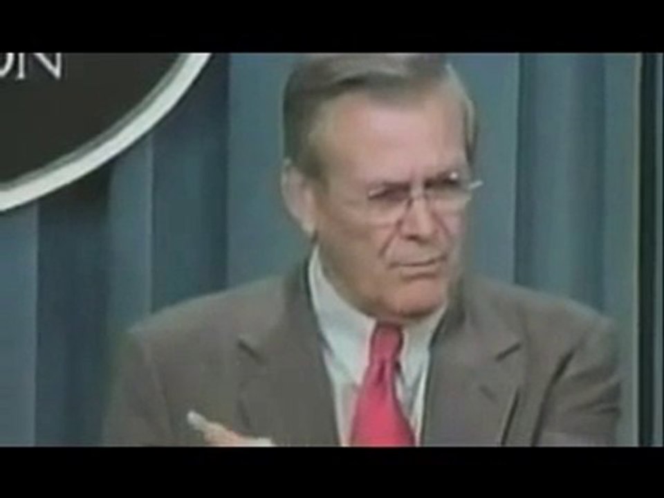Rumsfeld - known unknowns 30 seconds