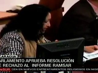 Parlamento nicaragüense rechazó informe Ramsar sobre daño