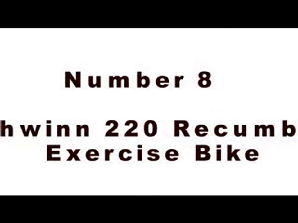 2011 Top Selling Exercise Bikes