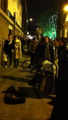 Gatumusiker på Brick Lane