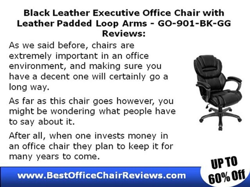 Black Leather Executive Office Chair