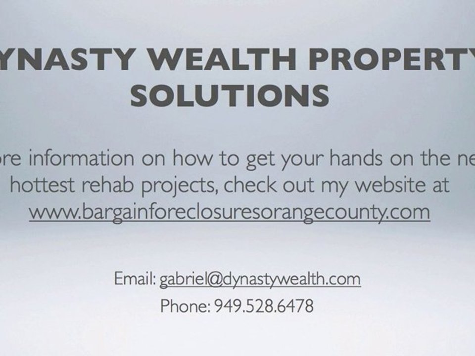 Find Rehab projects in Orange California