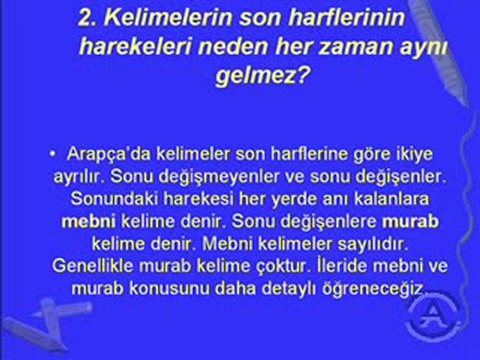 Arapça püf noktaları