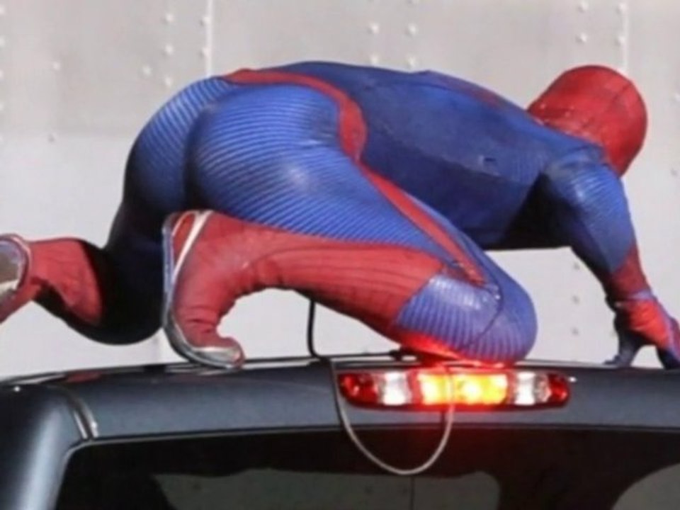 En tournage avec Spider-Man