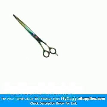 10 5 in Plasma Coated Straight Rainbow Grooming Scissors -
