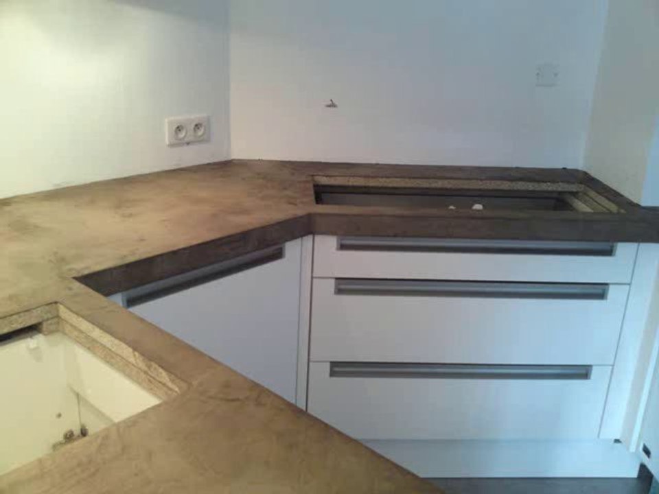 HD rénovation, béton ciré, mobilier, douche, plan de travail