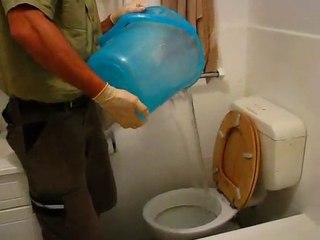 How to clear a blocked toilet!