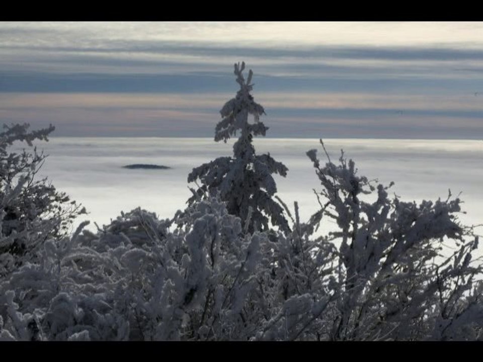 Mer de nuages depuis le Pic du Lizieux le 28/01/2011