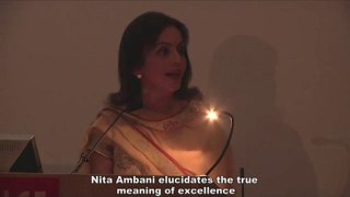 Nita Ambani illustrates the true meaning of excellence