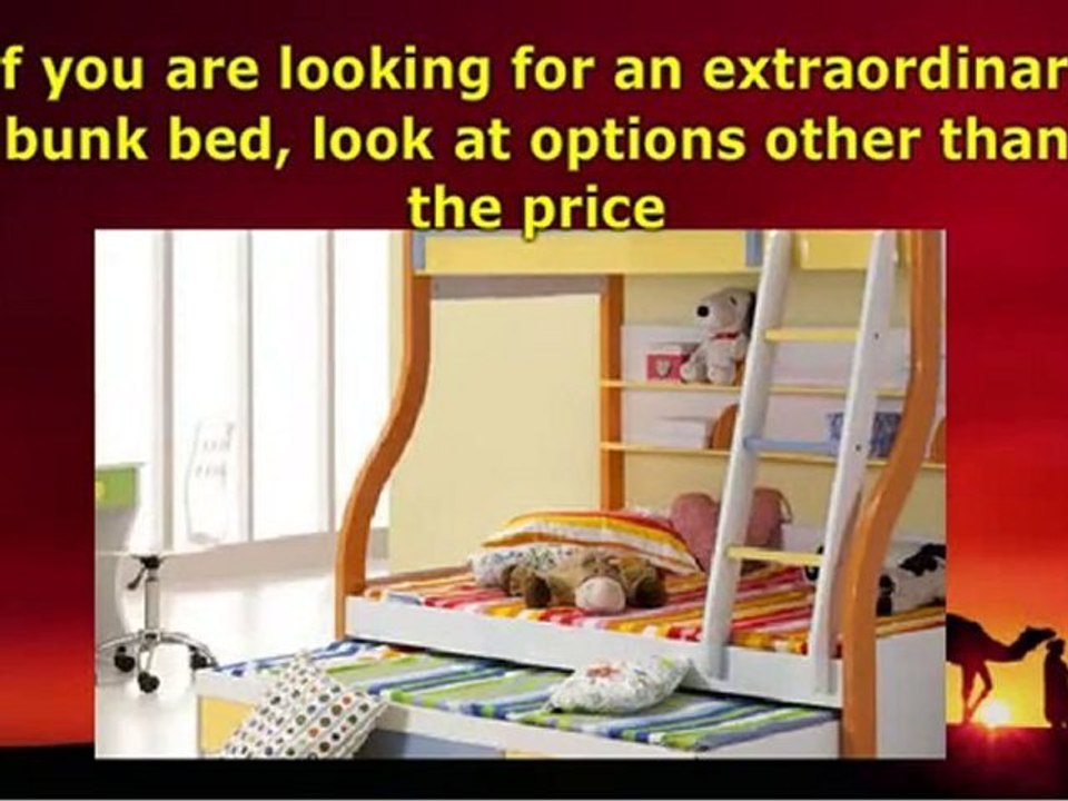 If you are short on space bunk beds are great for the kids