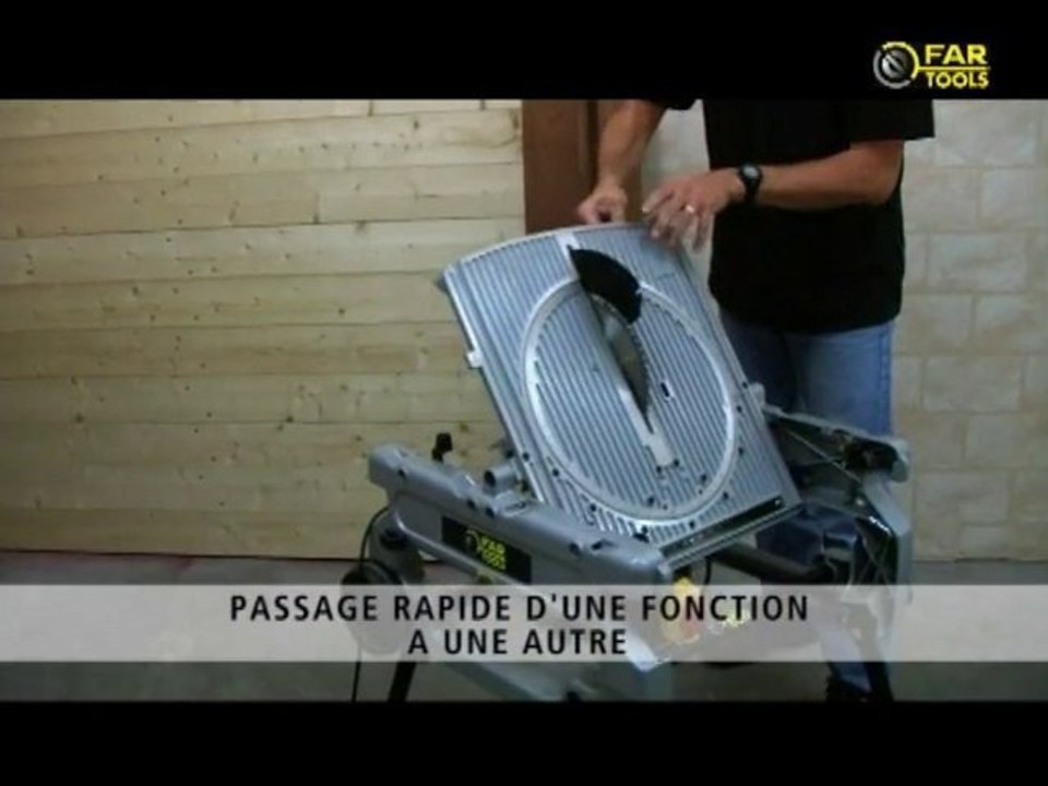 Scie réversible onglet / table par Fartools