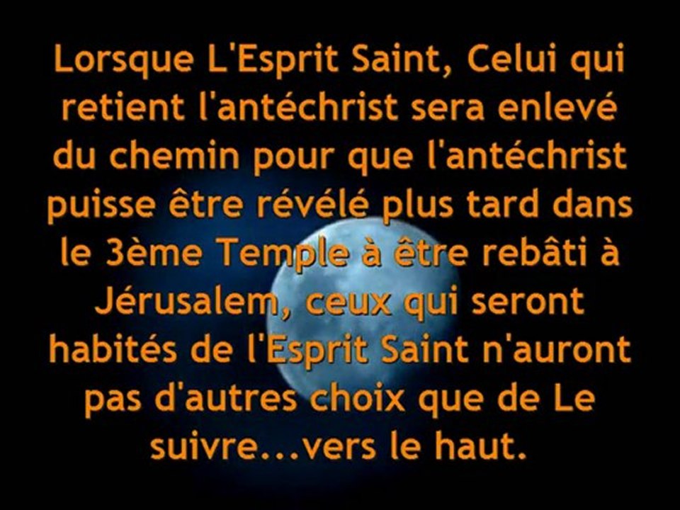 Enlèvement de l'Église et prélude à la 2ème Venue du Christ