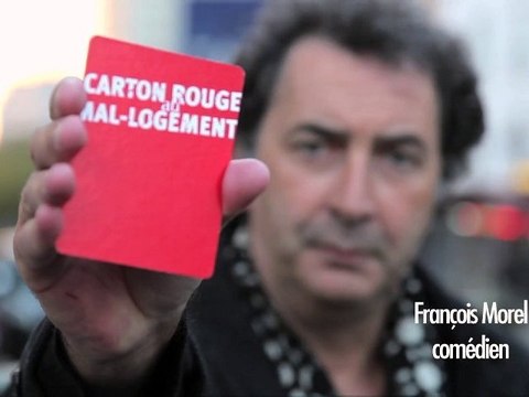 François Morel met un carton rouge au mal-logement