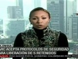 Acepta guerrilla colombiana protocolo para liberación de pr