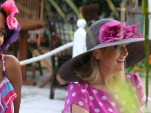 Dannii Minogue films a Marks and Spencer advert in Miami