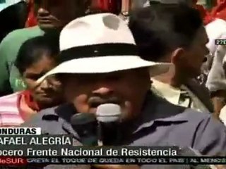 Marcha contra el gobierno de facto de Porfirio Lobo en Hondu