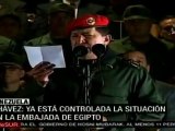 Egipcios se tomaron brevemente la embajada de su país en Caracas, revela Chávez