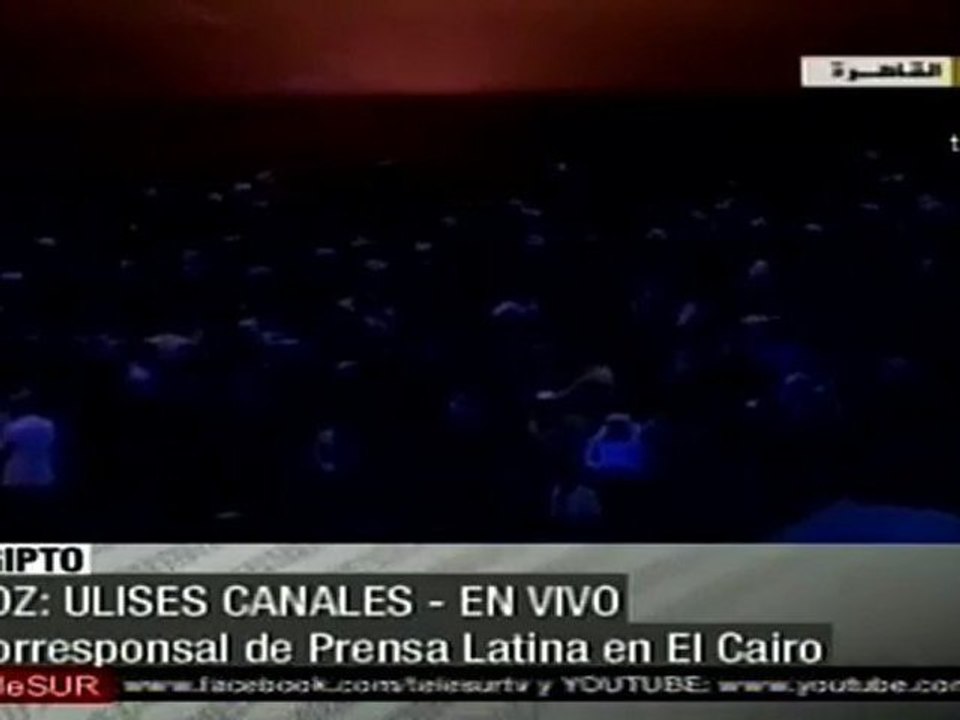 Declaran toque de queda en Egipto por protestas contra Mubarak