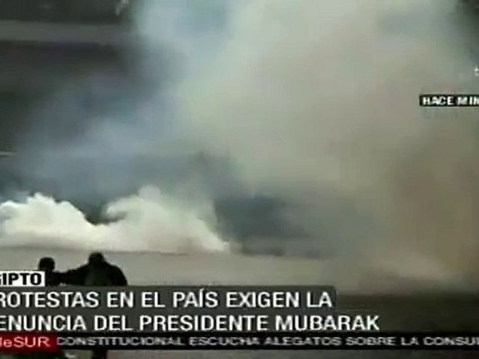 Protestas en Egipto exigen la renuncia de Hosni Mubarak