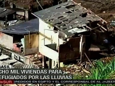 Rousseff anuncia la construcción de 8.000 casas para los damnificados de las lluvias