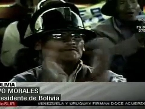 Morales pide a mineros participación para elaborar nueva ley