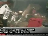 Presidente boliviano Evo Morales inauguró campaña de combate al dengue en el Beni