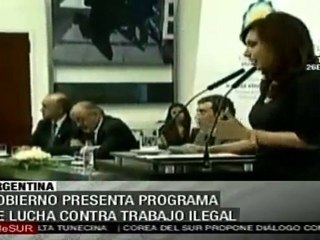 Gobierno de Argentina presentó programa de lucha contra trabajo ilegal