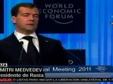 Inaugura Dimitri Medvedev Foro de Davos