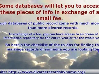 Looking for Divorce Records? - Here Are Two Tips to Help You